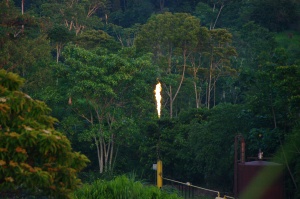 Gas flaring in Amazzonia ecuadoriana. Fieldwork 2018 "Territori delle diversità ecologiche e culturali"